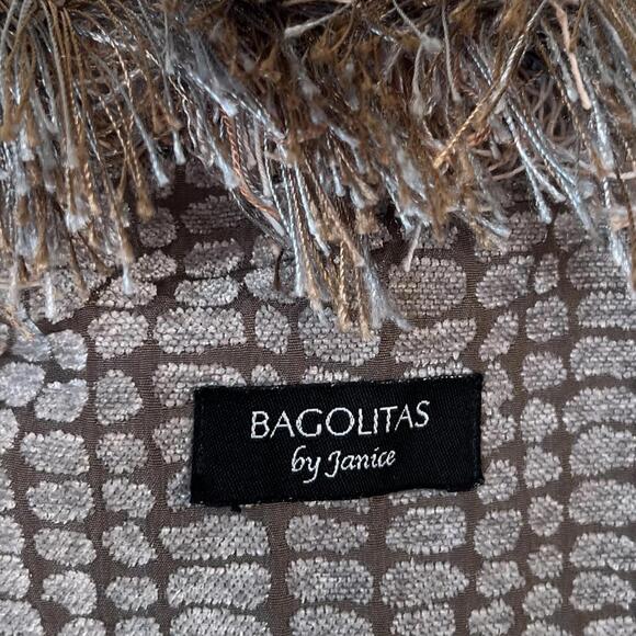 Vintage Bagolitas by Janice Metallic Fringe Boho Mini Tote - Picture 4 of 6